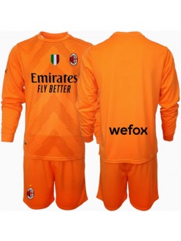 Billige AC Milan Keeper Bortedraktsett Barn 2024-25 Langermet (+ Korte bukser)